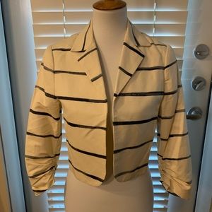 Kelly Wearstler Striped Cropped Jacket